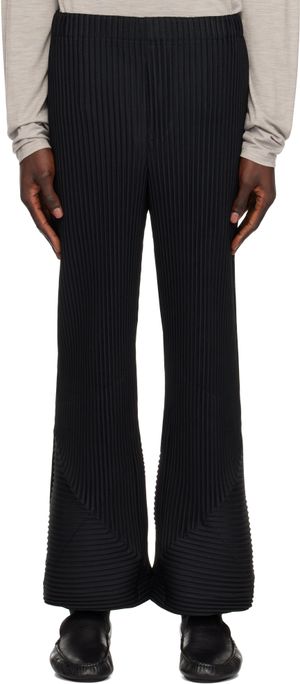Homme Plissé Issey Miyake Pantalon Pleats Bottoms 2 noir