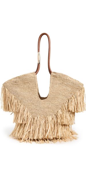 Zimmermann Goldentime Medium Fringe Tote Natural One Size