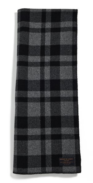 Filson Mackinaw Wool Blanket Charcoal/Black One Size
