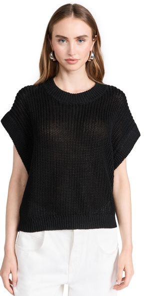 Apiece Apart Oliva Linen Vest Black M/L