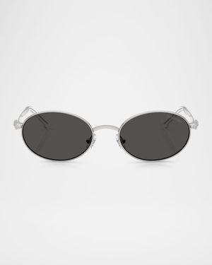 SK7033 Metal Oval Sunglasses