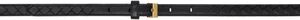 Bottega Veneta Black Thin Watch Belt