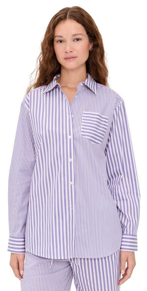 Solid & Striped The Avril Button Down Ultra Violet L