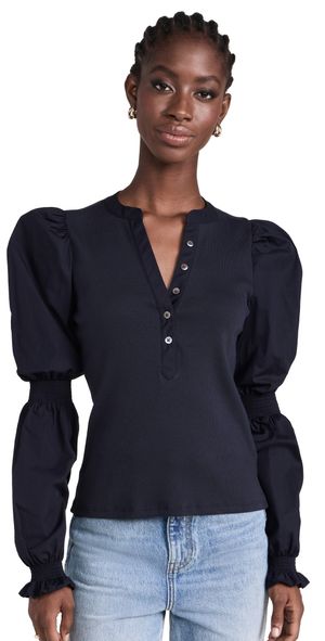 Veronica Beard Jean Effy Top Navy XS