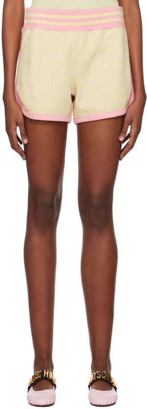 Moschino Beige Jacquard Shorts