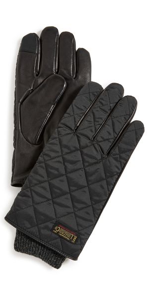 Polo Ralph Lauren Touch Quilted Field Glove with Label Black S
