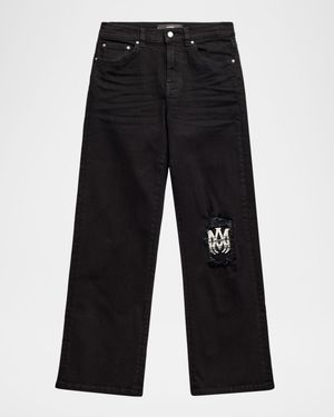 Kid's MA Patch Denim Jeans, Size 4-12