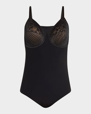 Visual Effects Mesh-Top Bodysuit