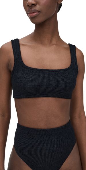 Hunza G Xandra Bikini Top Black One Size