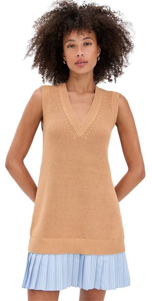 Cinq à Sept Indiana Prestyled Dress Camel XXS