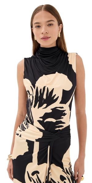 Johanna Ortiz Legendario Thong Bodysuit BLACK / ECRU M