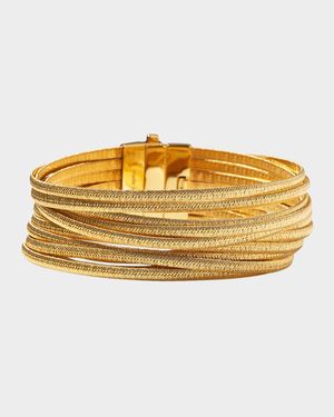 Cairo 18K Gold 13-Strand Bracelet, 7.5"L