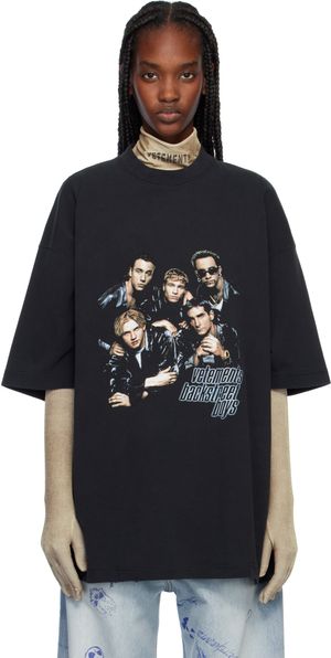 VETEMENTS Black 'Backstreet Boys' Oversized T-shirt
