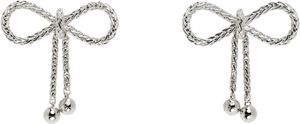 Blumarine Silver Bows Earrings