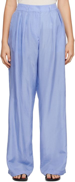 The Frankie Shop Blue Tansy Trousers