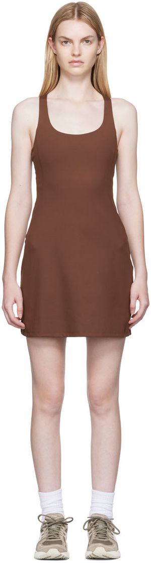 Girlfriend Collective Brown Paloma Dress