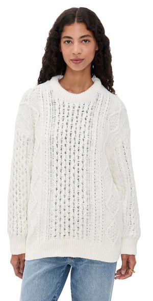 Denimist Oversized Aran Sweater Off-White M