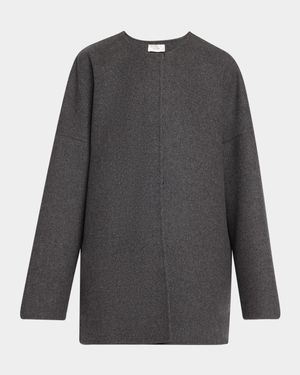 Elke Brushed Cashmere Single-Breasted Jacket
