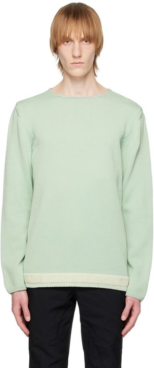 Comme des Garçons Homme Deux Green Crewneck Sweater