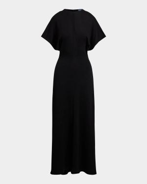 Wool-Blend Dolman Maxi Dress