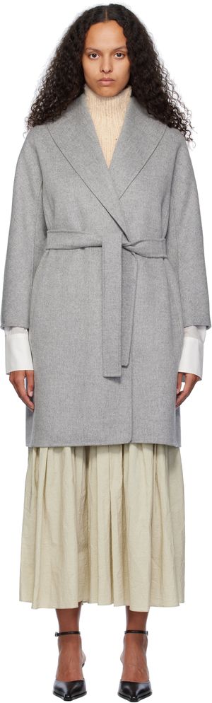 Max Mara Gray Messi Coat
