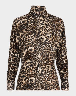 Cheetah Althea Mini Shirtdress