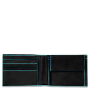 Piquadro - Portefeuille homme avec porte-monnaie - Taille Unique - Noir