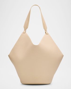 Lotus Medium Pebbled Leather Tote Bag