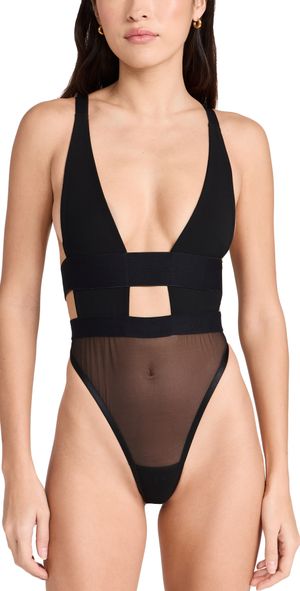Bluebella Topaz Soft Bodysuit Black XL