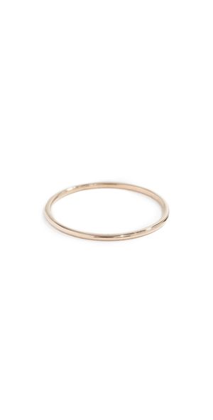 Zoe Chicco 14k Gold Thin Band Ring Yellow Gold 6