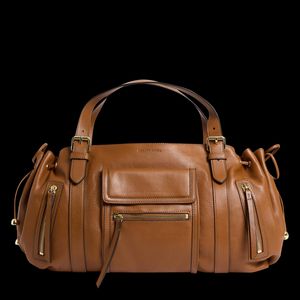 Gerard Darel - Sac porté main en cuir grainé - Taille Unique - Marron