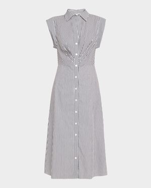 Sleeveless Haydon Striped Shirtdress