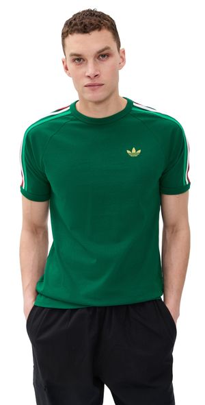 adidas 3s Nations Tee Team Dark Green/Bold Green/Whi L
