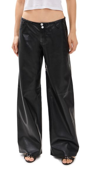 Still Here Cool Jeans in Black Leather Black Leather 25