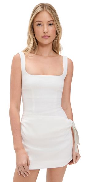 SIR. Jessamine Tie Mini Dress Ivory 0