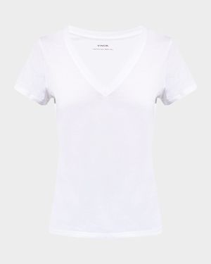 Essential Pima Cotton V-Neck Tee