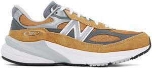 New Balance Tan & Gray Made in USA 990v6 Sneakers