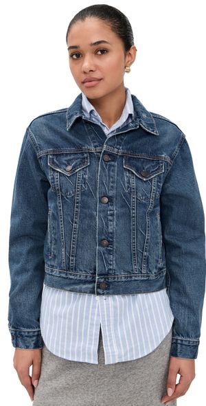 Polo Ralph Lauren 3x1 Rigid Denim Classic Trucker Jacket Meuse Wash XL