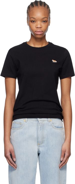 Maison Kitsuné Black Baby Fox Patch Regular T-shirt