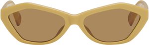 JACQUEMUS Yellow 'The Bambino' Sunglasses