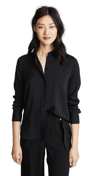 Vince Slim Fitted Blouse Optic White XXS