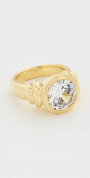 SHASHI Diamond Pinky Ring Gold 4