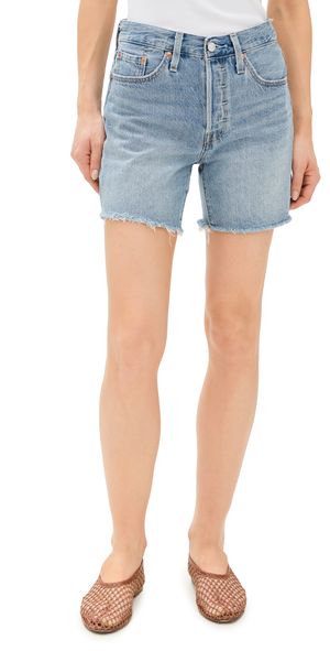 Levi's 501 Mid Thigh Shorts Lightweight Fun Flare 26