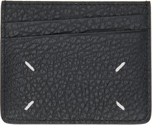 Maison Margiela Black Four Stitches Card Holder