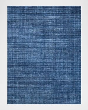 Martelli Modern Hand-Loomed Navy Rug, 12' x 15'