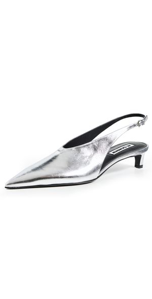 Jil Sander Sling Back Heels Sky Grey 36