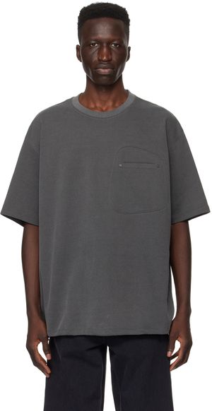 Solid Homme Gray Pocket T-Shirt