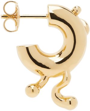 Maria Black Gold Potsdamer Hoop Single Earring
