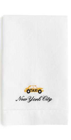 Abbode NYC Taxi Tea Towel White One Size