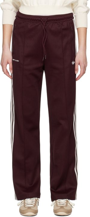 Sporty & Rich Pantalon de survêtement bourgogne édition adidas Originals